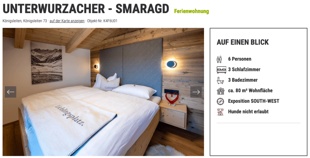 Gezellig vakantieappartement Unterwurzacher in Königsleiten, ideaal voor skivakantie.